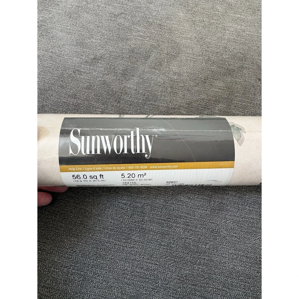 Sunworthy Wallpaper Roll 56 Sq Ft Prepasted Floral Design New 164155